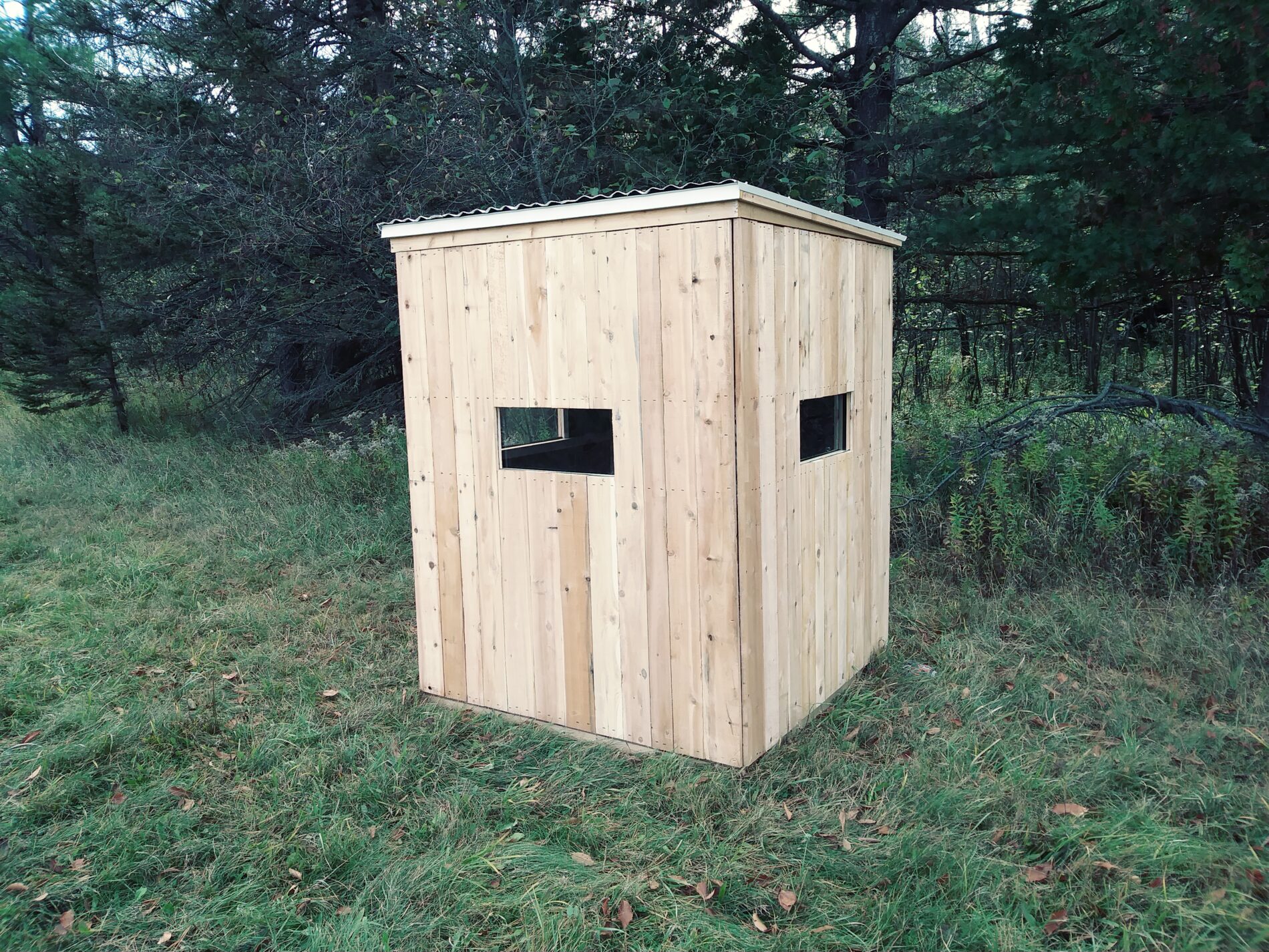 Hunting Deer Blinds And Cedar Wood Hunting Blind Kits Productive Cedar